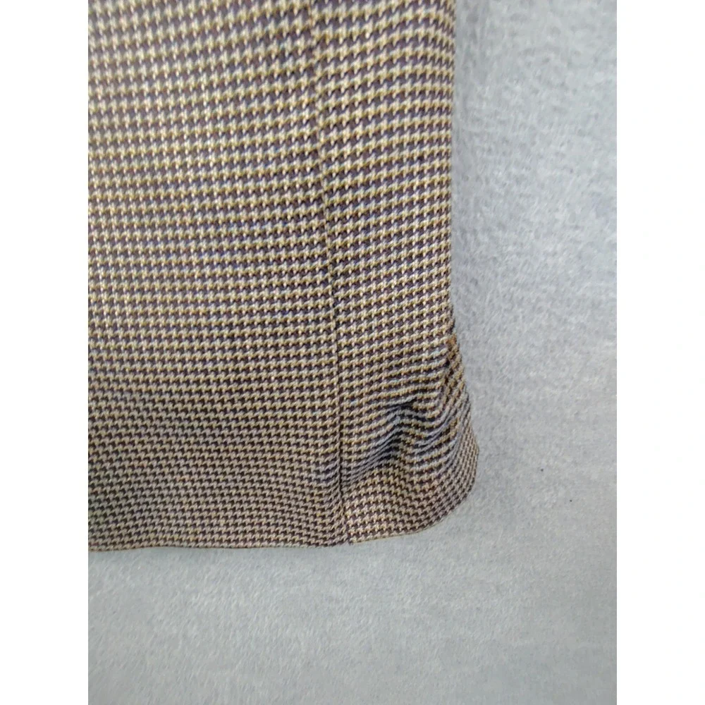 VTG‎ Lanificio Di Pray Mens Blazer 44 XT Houndstooth Canadian Silk Wool Blazer